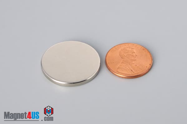 15/16" dia. x 3/32" N45 Neodymium Disc Magnet