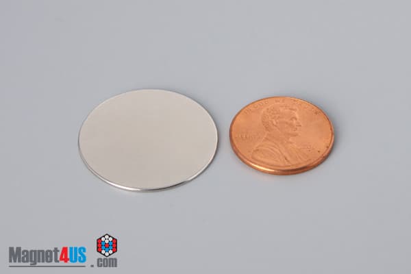 1" dia. x 1/32" N40 Neodymium Disc Magnet