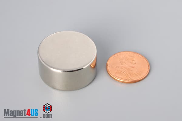 1" dia. x 1/2" N40 Neodymium Disc Magnet