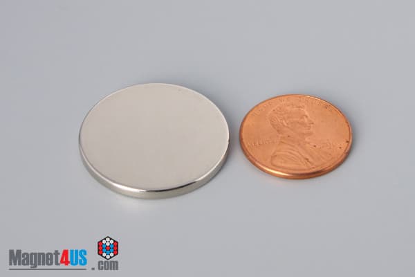 1" dia. x 3/32" N40 Neodymium Disc Magnet