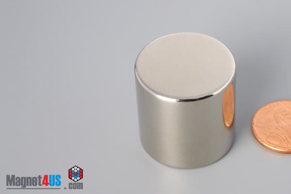 1" dia. x 1" N40 Neodymium Cylinder Magnet - photo 3