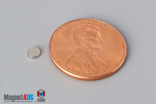 1/8" dia. x 1/32" N40 Neodymium Disc Magnet