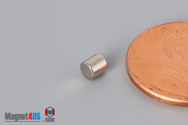 1/8" dia. x 1/8" N40 Neodymium Cylinder Magnet - photo 3