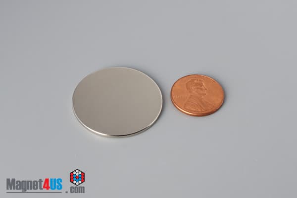 1 1/4" dia. x 1/16" N45 Neodymium Disc Magnet