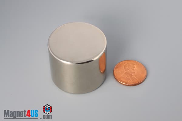 1 1/2" dia. x 1" N45 Neodymium Disc Magnet