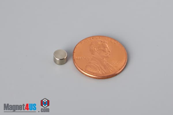 3/16" dia. x 1/8" N40 Neodymium Disc Magnet