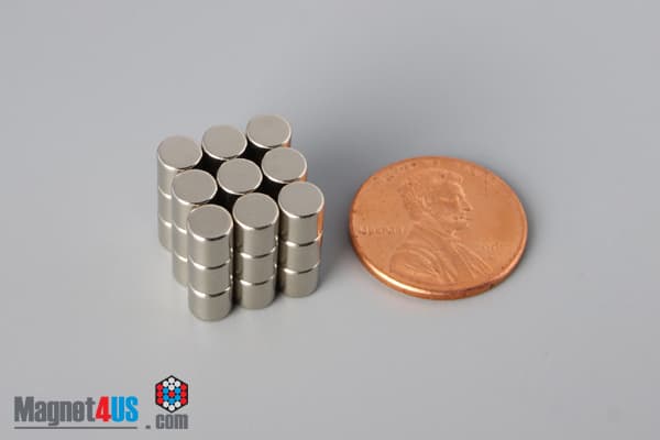 3/16" dia. x 3/16" N40 Neodymium Cylinder Magnet - photo 5