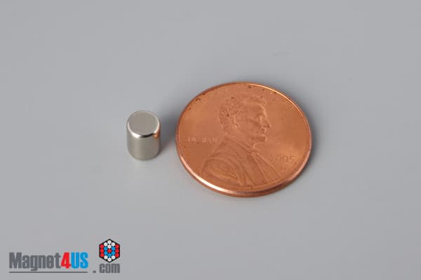 3/16" dia. x 1/4" N40 Neodymium Cylinder Magnet - photo 1