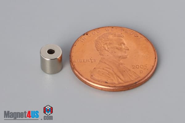 3/16" od x 1/16" id x 3/16" N40 Neodymium Ring Magnet