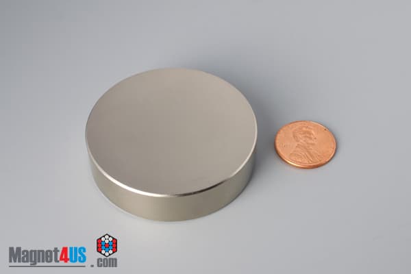 2" dia. x 1/2" N40 Neodymium Disc Magnet