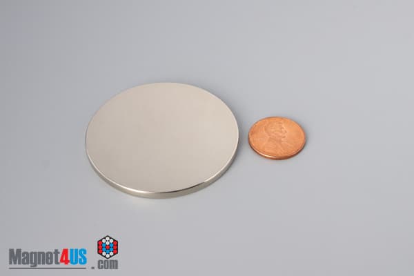 2" dia. x 1/8" N45 Neodymium Disc Magnet