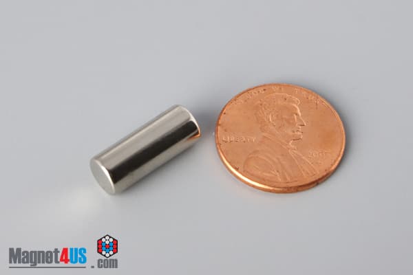 1/4" dia. x 5/8" N40 Neodymium Cylinder Magnet - photo 1