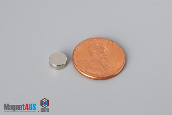 1/4" dia. x 3/32" N40 Neodymium Disc Magnet - photo 1