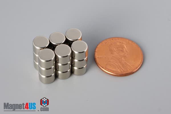 1/4" dia. x 3/16" N52 Neodymium Disc Magnet - photo 5