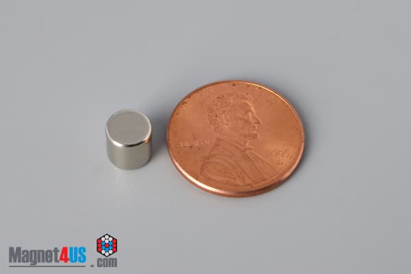 1/4" dia. x 1/4" N52 Neodymium Cylinder Magnet - photo 1