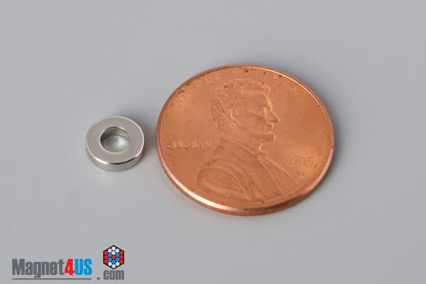 1/4" od x 1/8" id x 1/16" N40 Neodymium Ring Magnet - photo 1