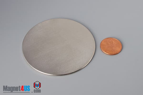 2 1/2" dia. x 1/16" N45 Neodymium Disc Magnet - photo 1