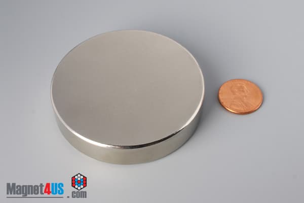 2 1/2" dia. x 1/2" N45 Neodymium Disc Magnet - photo 1
