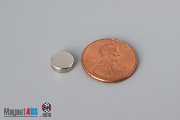 5/16" dia. x 1/10" N40 Neodymium Disc Magnet