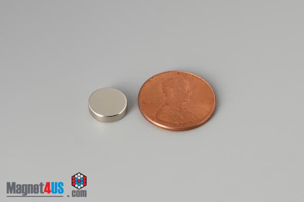 3/8" dia. x 1/10" N40 Neodymium Disc Magnet