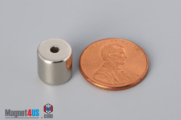 3/8" od x 3/32" id x 3/8" N45 Neodymium Ring Magnet - photo 1