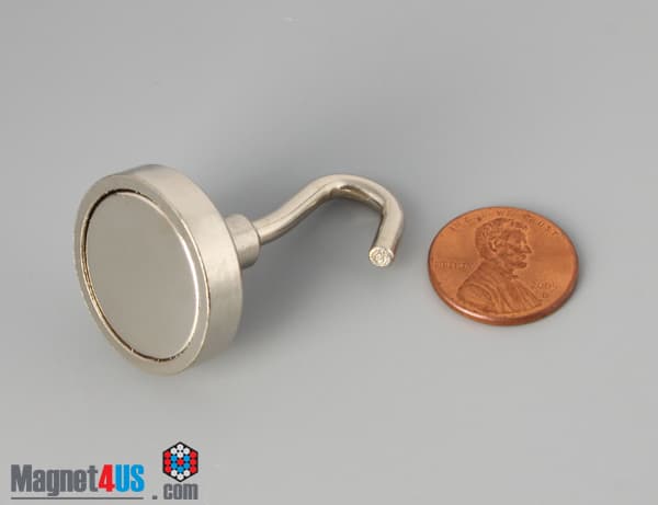 D1" x 1/4" #8-32 UNC 2B N38 Pot Magnet - photo 4