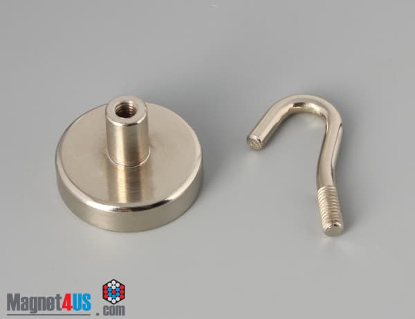 D1" x 1/4" #8-32 UNC 2B N38 Pot Magnet - photo 5