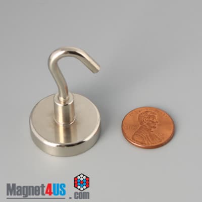 D1" x 1/4" #8-32 UNC 2B N38 Pot Magnet - photo 12