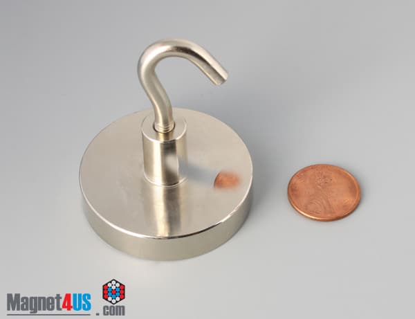 D1 3/4" x 3/8" #1/4"-20 UNC 2B N38 Pot Magnet - photo 2