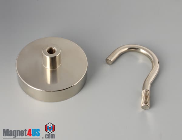 D2 1/2" x 5/8" #3/8"-16 UNC 2B N38 Pot Magnet - photo 5