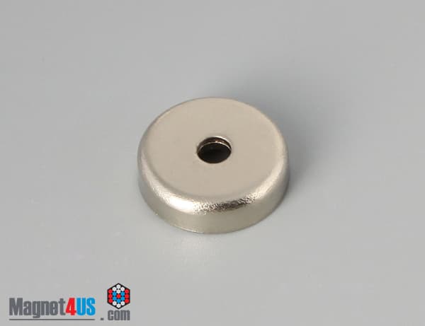 D0.63'' x 0.177'' #4 Screw N38 Pot Magnet - photo 1