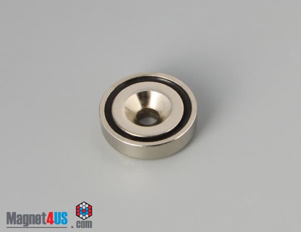 D0.63'' x 0.177'' #4 Screw N38 Pot Magnet - photo 3