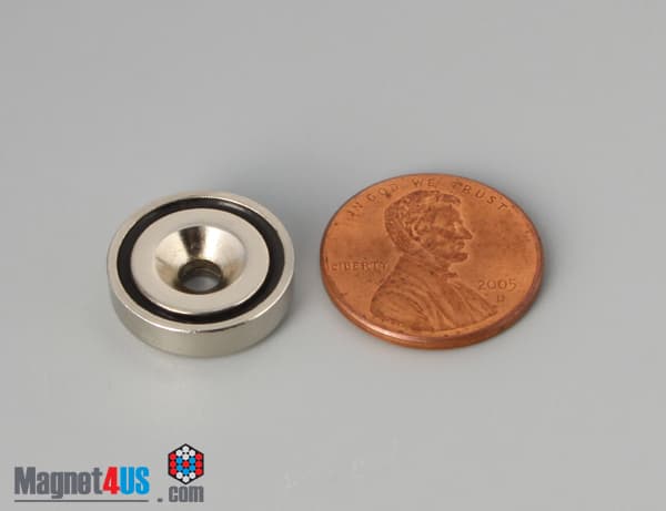 D0.63'' x 0.177'' #4 Screw N38 Pot Magnet - photo 4