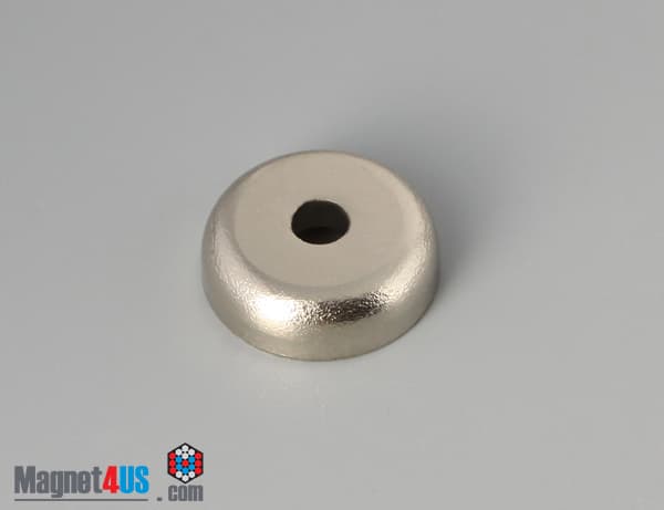 D0.787'' x 0.236'' #6 Screw N38 Pot Magnet - photo 1