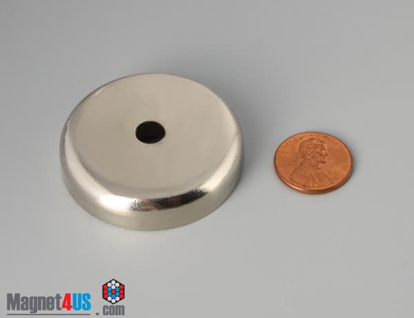 D1 3/4" x 3/8" #1/4" Screw N38 Pot Magnet - photo 2