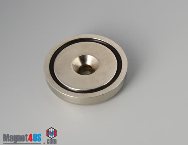 D1 3/4" x 3/8" #1/4" Screw N38 Pot Magnet - photo 3