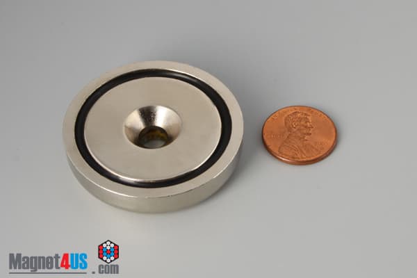 D1 3/4" x 3/8" #1/4" Screw N38 Pot Magnet - photo 9
