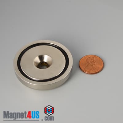 D1 3/4" x 3/8" #1/4" Screw N38 Pot Magnet - photo 14