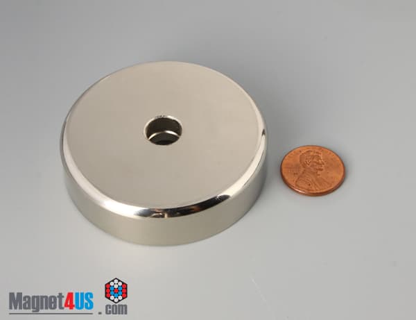 D2.36'' x 0.59'' #3/8" Screw N38 Pot Magnet - photo 2