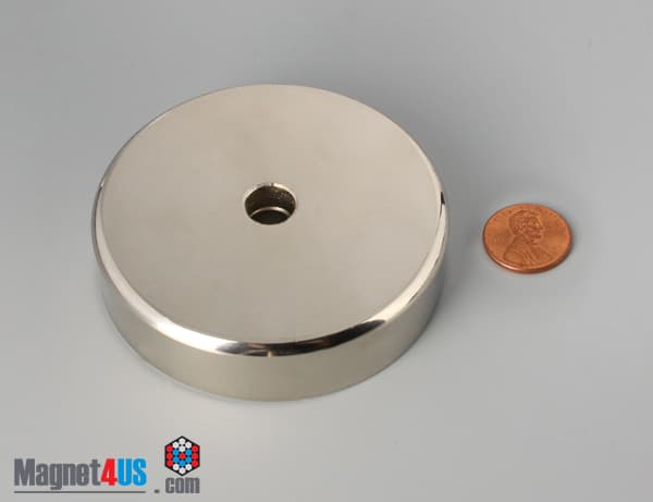 D2.95'' x 0.71'' #3/8" Screw N38 Pot Magnet - photo 2